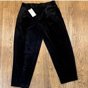 Zara Relaxed Velvet Pants size XL NWT